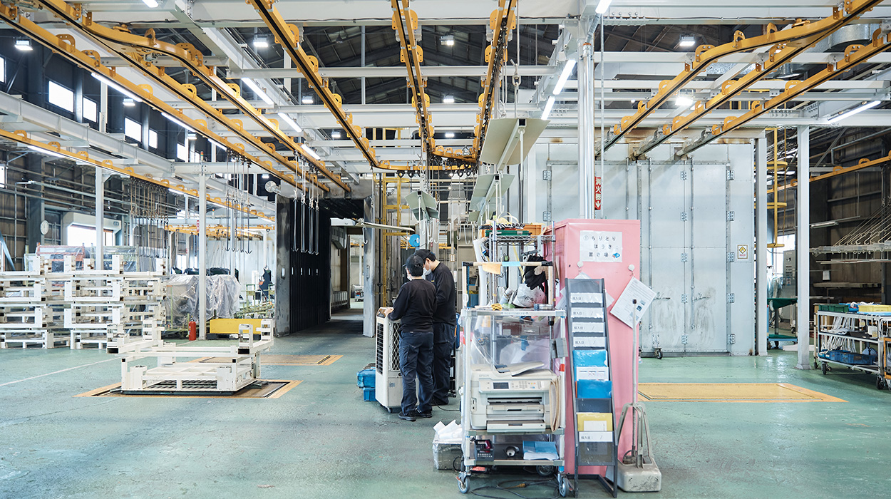 工場のレイアウトがわかる見取り図